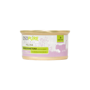 OSOPURE Grain Free Wholesome Tuna In Gravy Flaked Canned Cat Food